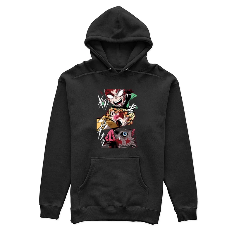 Kämpferische Anime-Charaktere Damen Pullover Hoodie