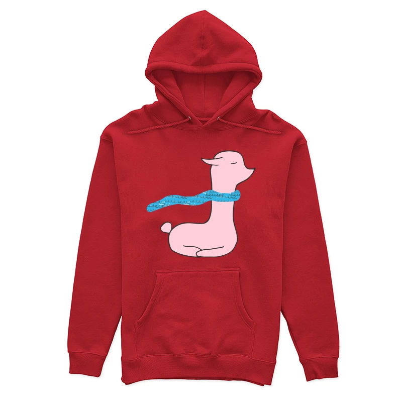 Lama mignon avec écharpe Femme Sweat à capuche