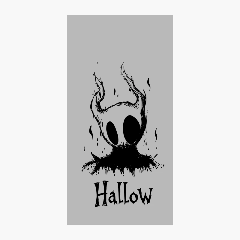 Eerie Halloween Ghost Illustration in Dark Art Style iPhone Case