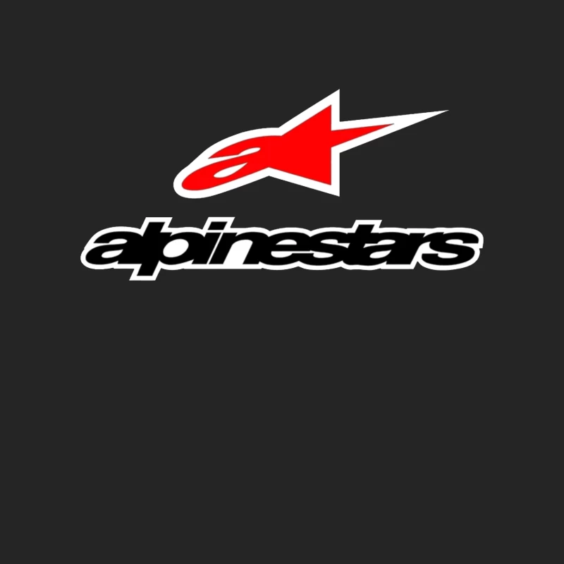 Alpinestars Motorsport Brand Logo with Red Star Design Female Pullover Sweatshirt