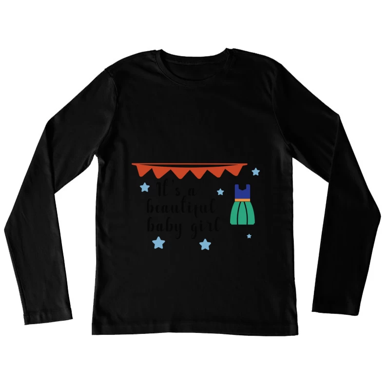 Bulle de Fête pour Fille Nouveau-née Femme Manches Longues T-Shirt