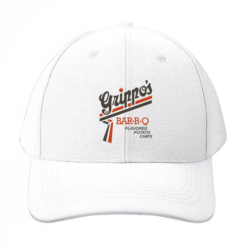 Vintage Grippo's BBQ Potato Chips Logo Design Baseball Cap