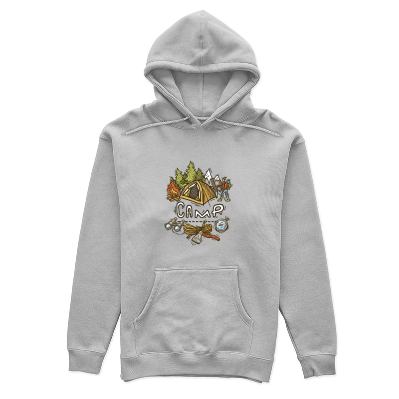 Camping-Abenteuer im Freien Damen Pullover Hoodie