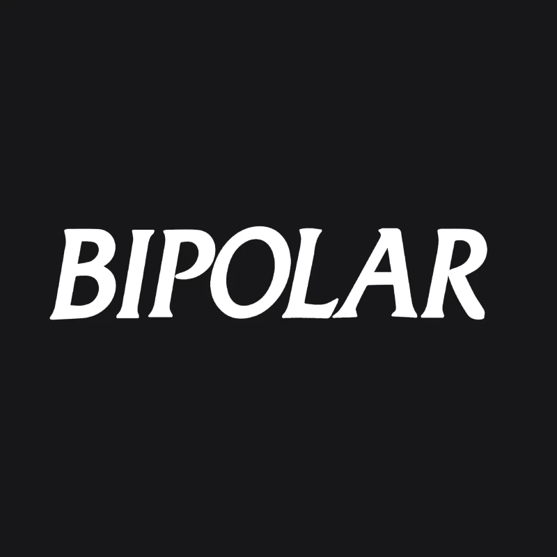 Bipolar Schriftzug Design Damen Pullover Hoodie