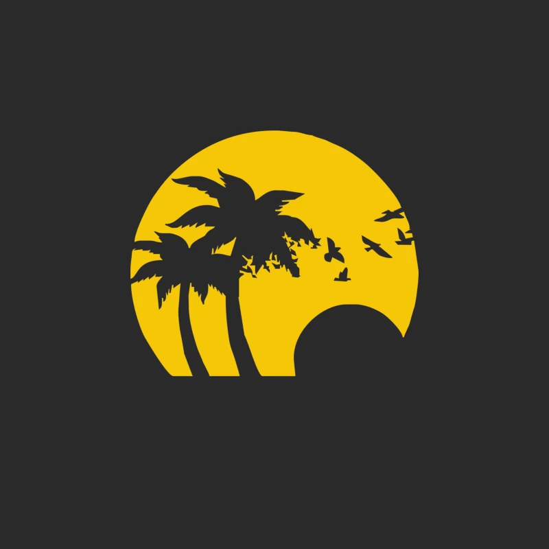 Beach Silhouette Birds Sand Sunset Baseball Cap