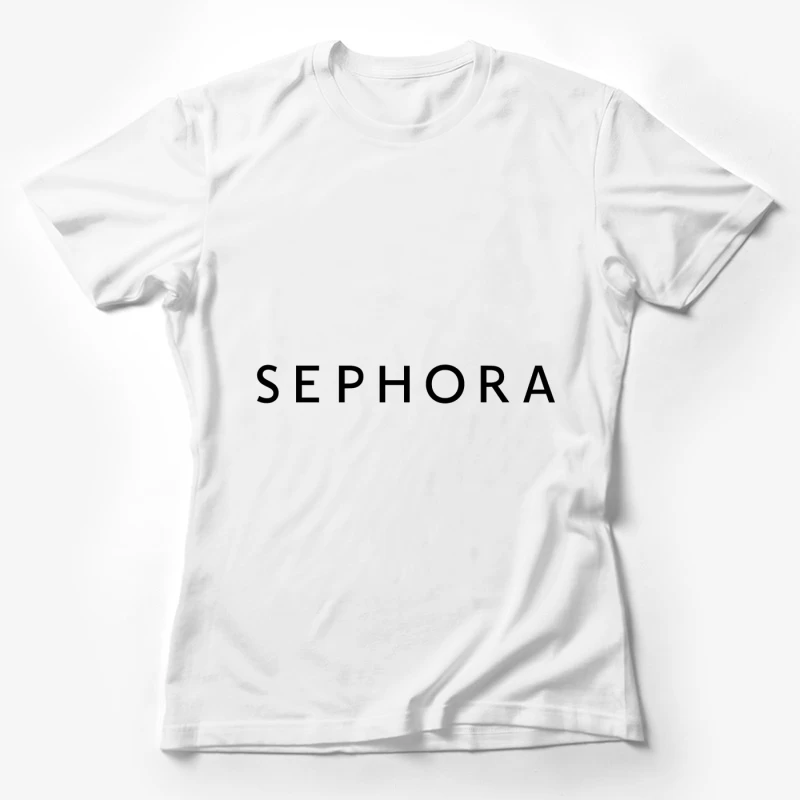 Sephora Black and White Corporate Logo Female T-Shirt