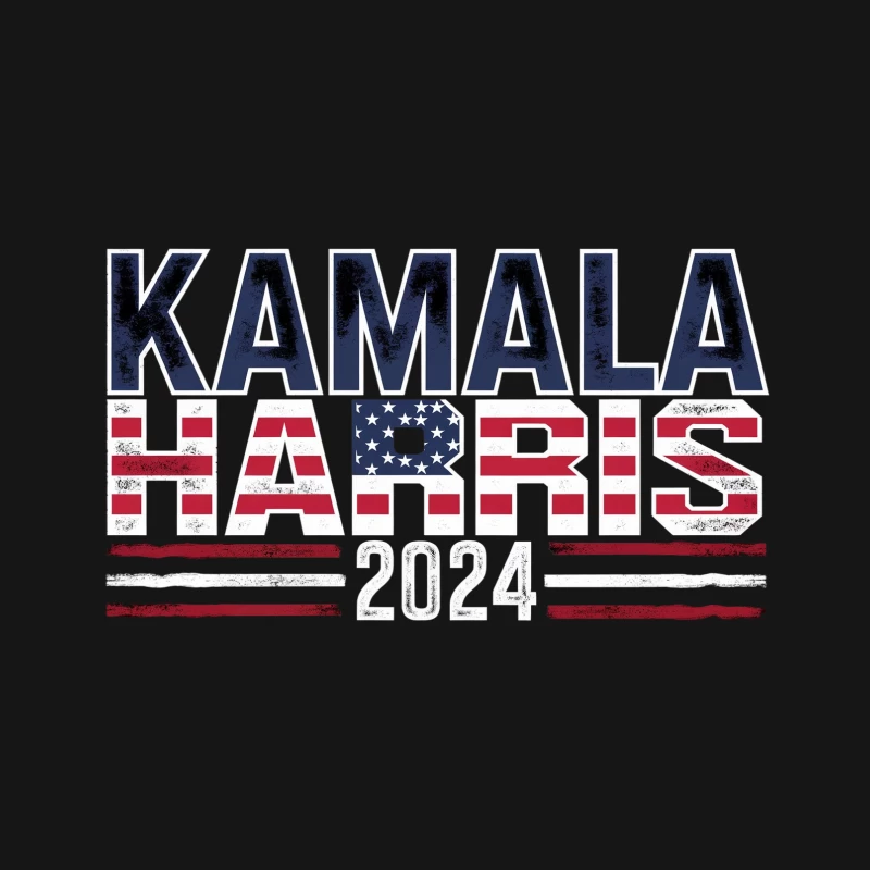 Kamala Harris 2024 Campaign Logo: Patriotic Design for Presidential Race Desk Mat