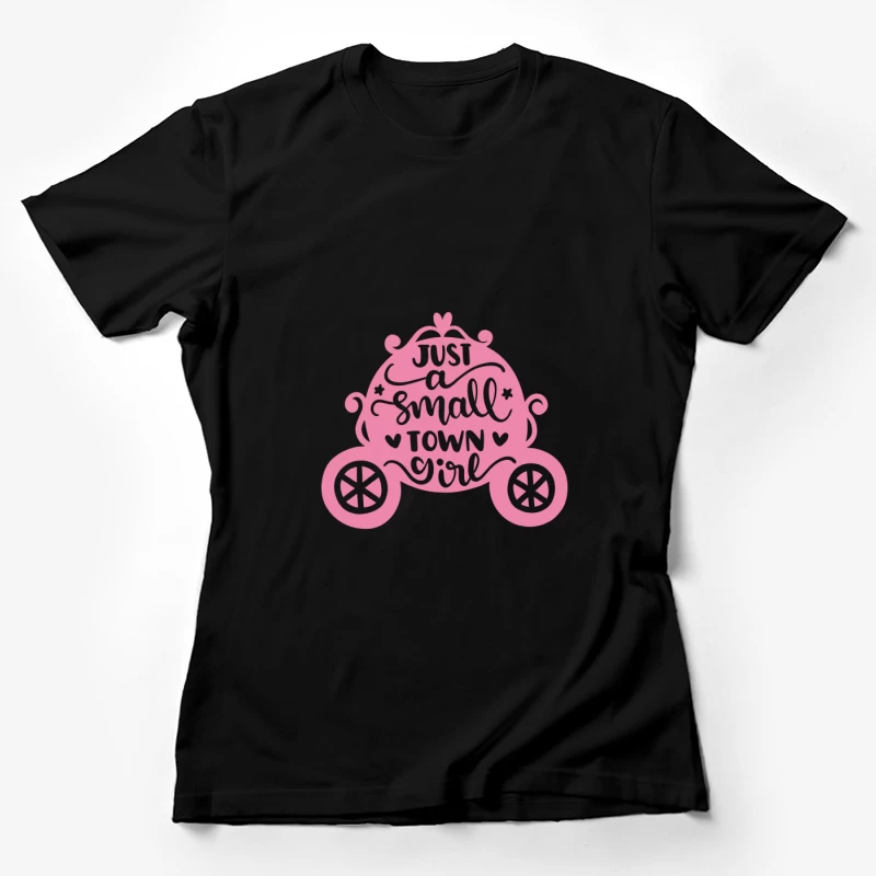 Citrouille rose avec texte Femme T-Shirt