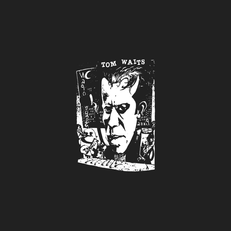Tom Waits Cele Singer Music Bucket Hat