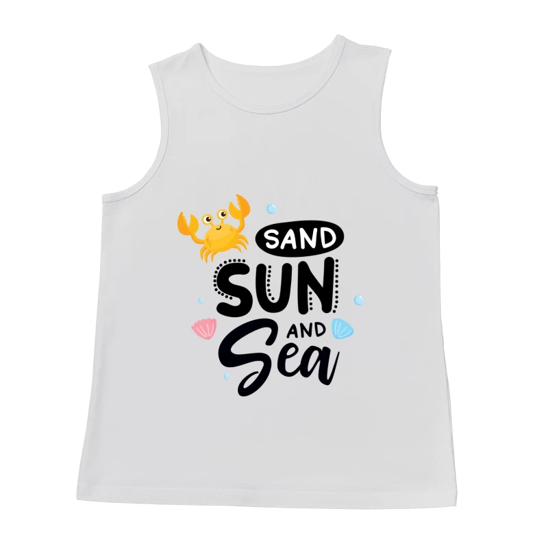 Été avec soleil, sable et mer Homme Débardeur