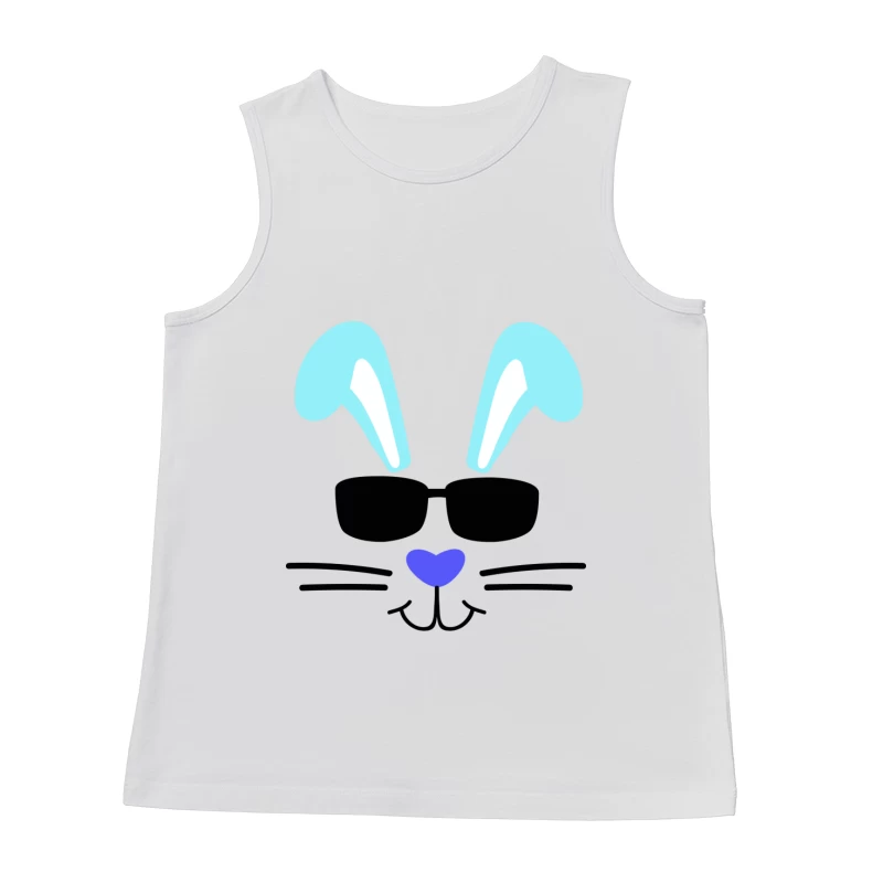 Visage de lapin avec lunettes Homme Débardeur