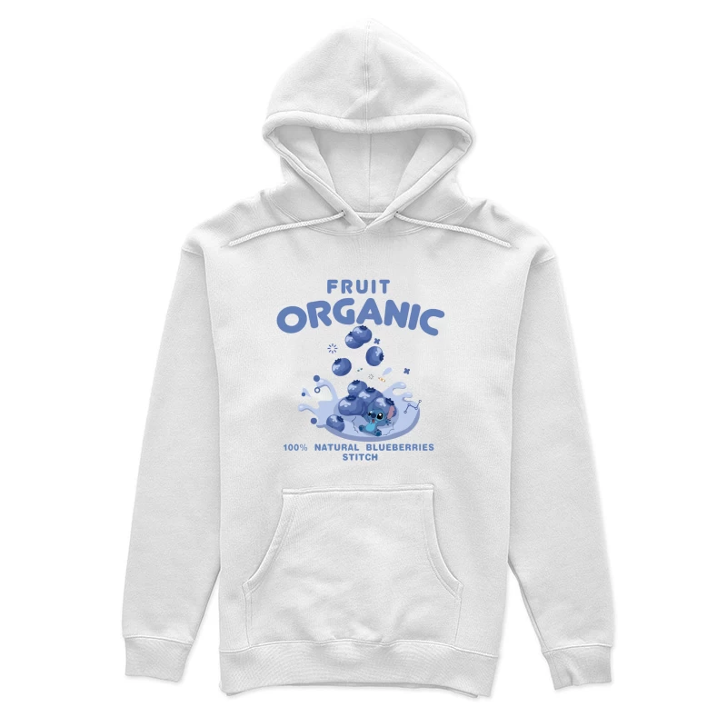 Organische Blaubeeren mit Stitch Damen Pullover Hoodie