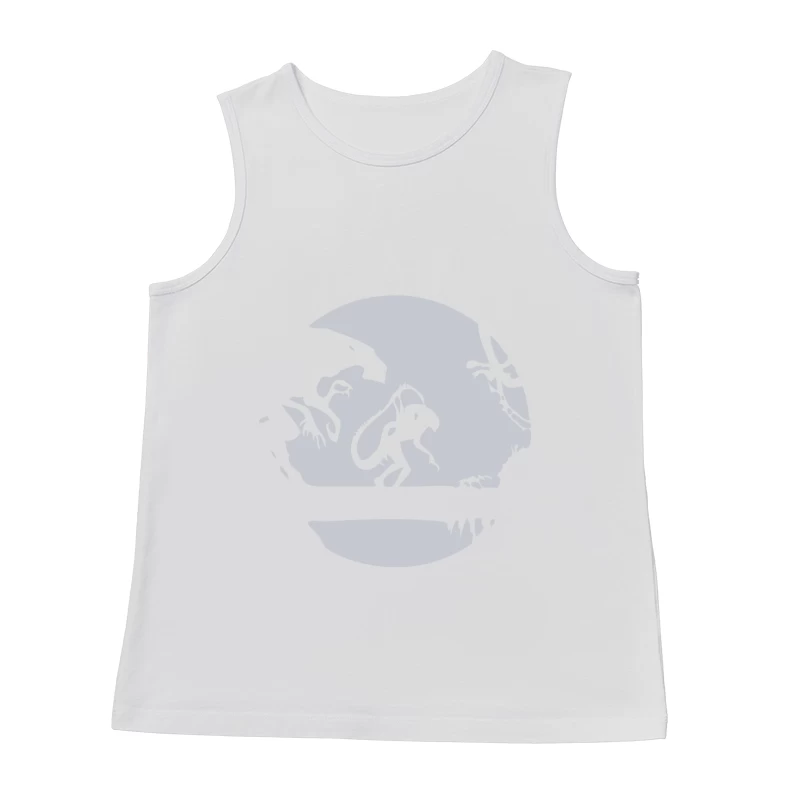 Alien Creature Logo: Sci-Fi Fantasy Monster Design Male Tank Top