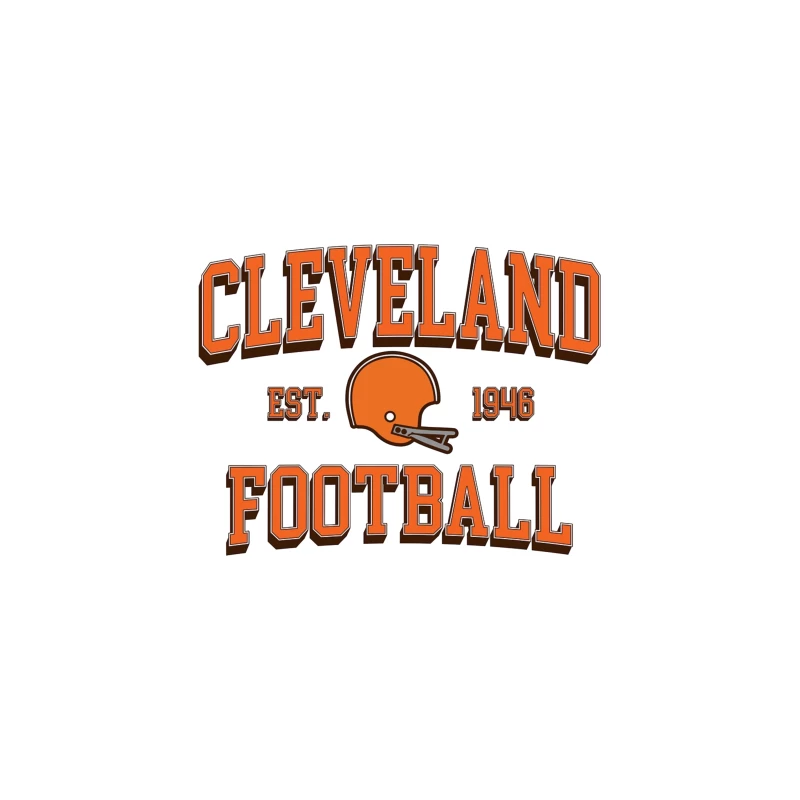 Cleveland Browns NFL Football Team Vintage Logo Est. 1946 Desk Mat