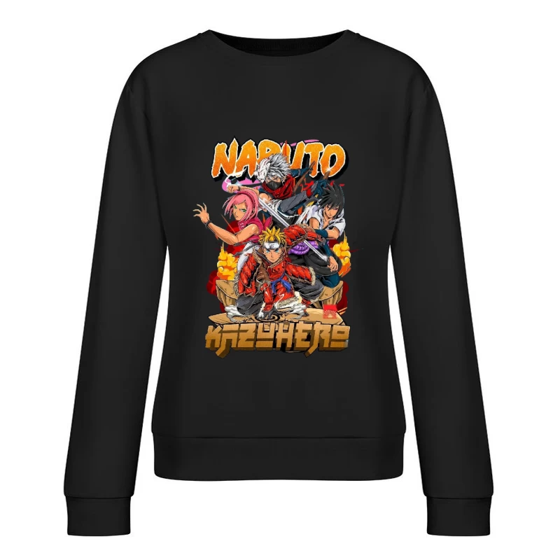 Anime Charaktere in Aktion Damen Pullover Sweatshirt