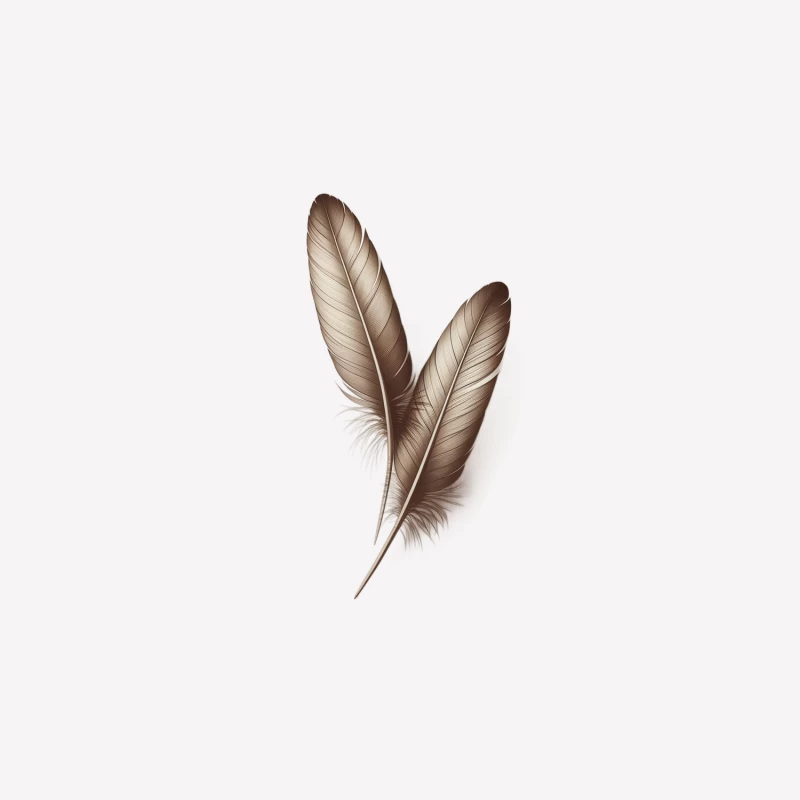 Elegant Brown Bird Feathers: Delicate Natural Plumage Male T-Shirt