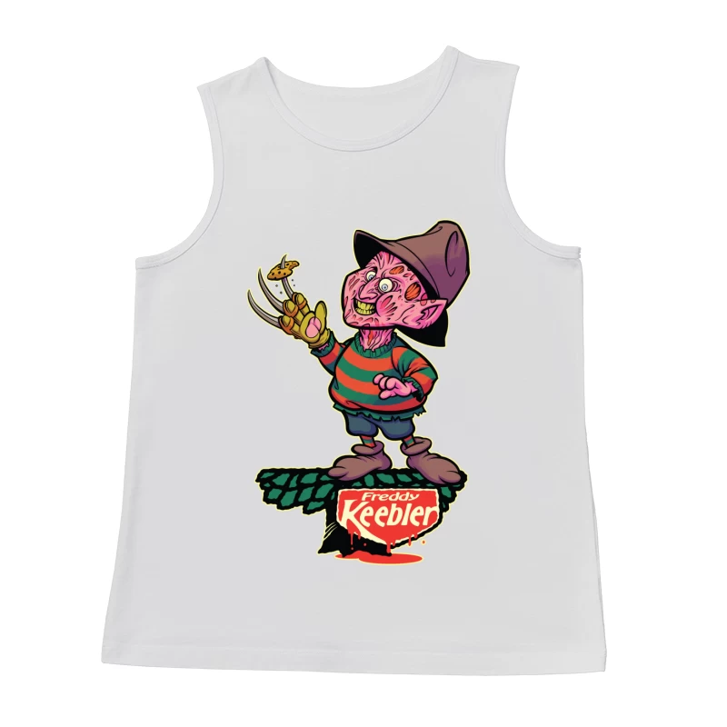 Freddy Keebler: A Whimsical Horror Parody Male Tank Top