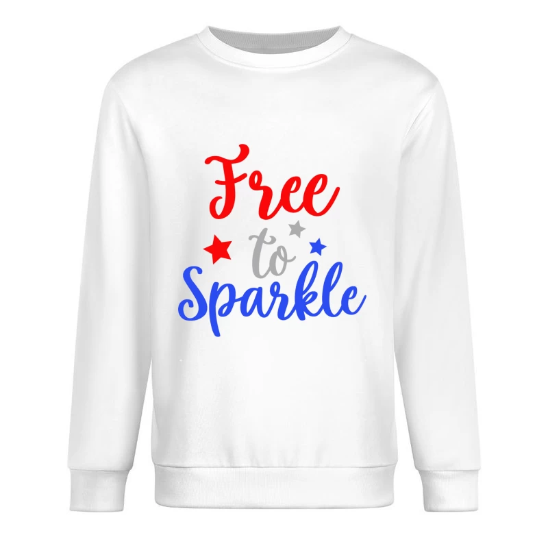 Libre de briller avec des étoiles patriotiques Homme Sweat-shirt à enfiler