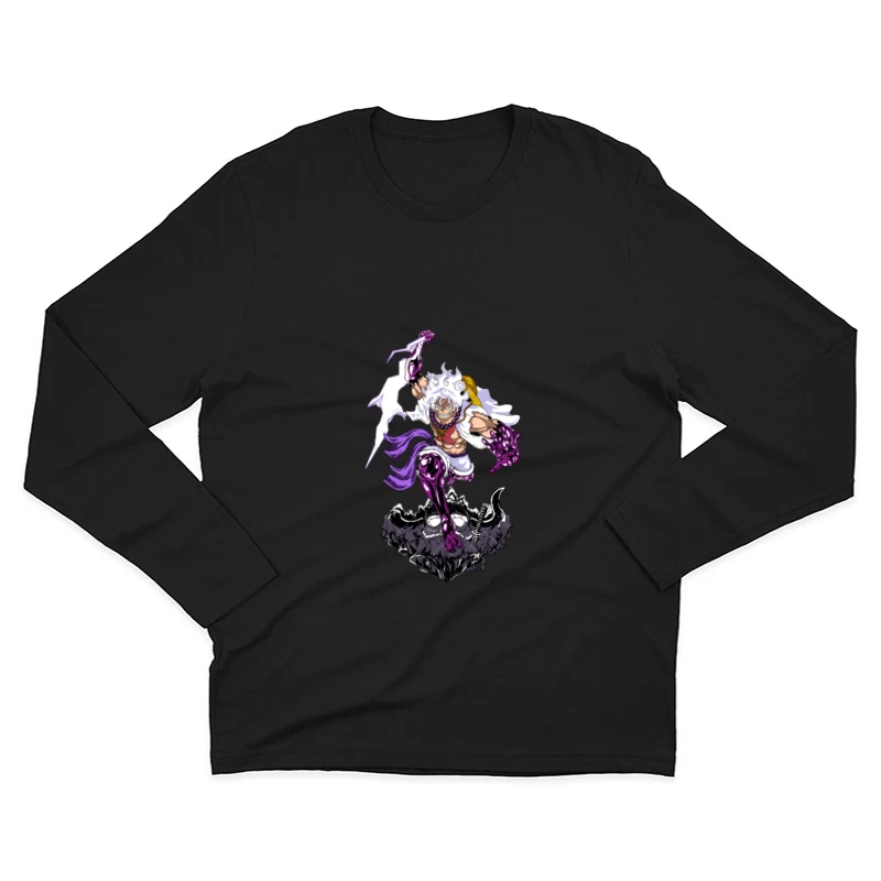 Krieger mit Blitzen und Rüstung Herren Langarm T-Shirt