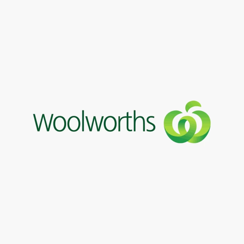 Woolworths Supermarket Chain Logo with Green Apple Design Cotton Tote Bag