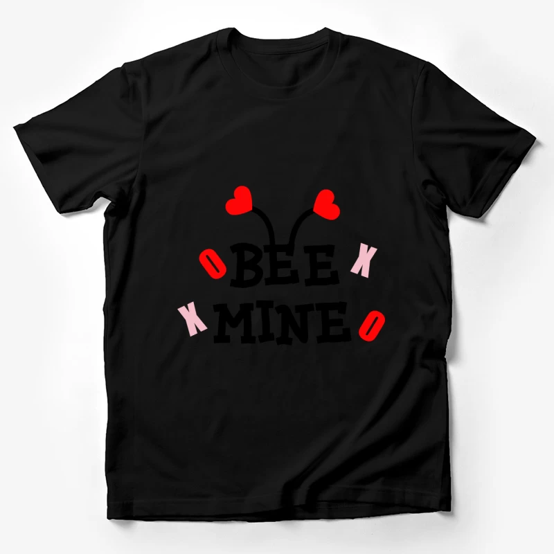 Design mignon avec des cœurs et une abeille Homme T-Shirt