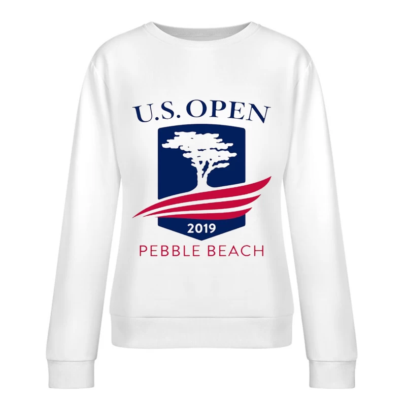 2019 US Open Golf Championship at Pebble Beach Logo Female Pullover Sweatshirt