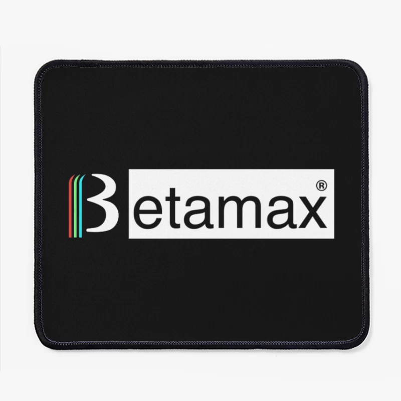 Etamax Modern Minimalist Brand Logo with Colored Stripes Mouse Pad