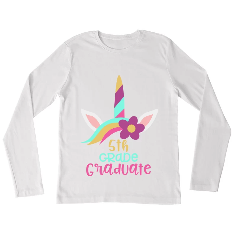 Licorne diplômée de cinquième année Femme Manches Longues T-Shirt