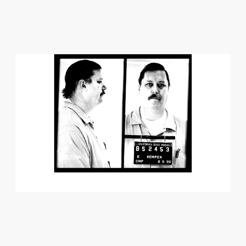 Ed Kemper Mugshot  Retro Aesthetic 80s Style Design Travel Mug