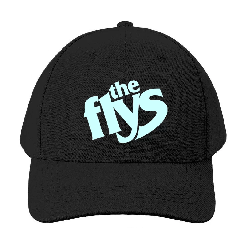 The Flys Band Logo in Light Blue Typography Baseball Cap