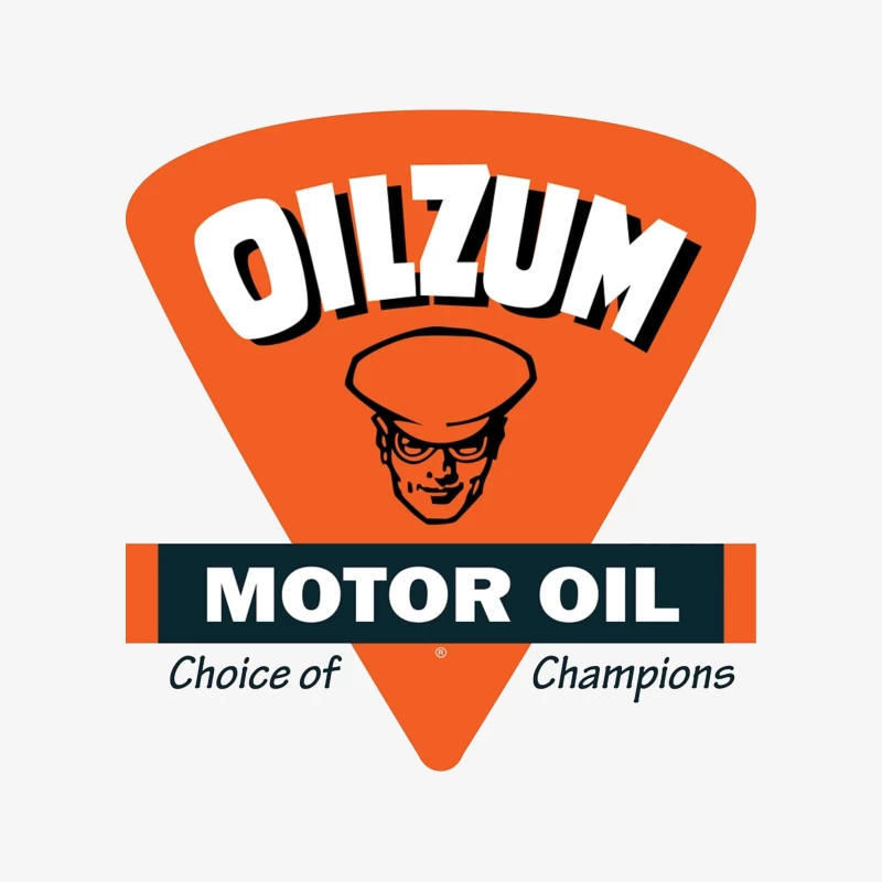 Vintage Oilzum Motor Oil Logo with Retro Design Male Pullover Sweatshirt