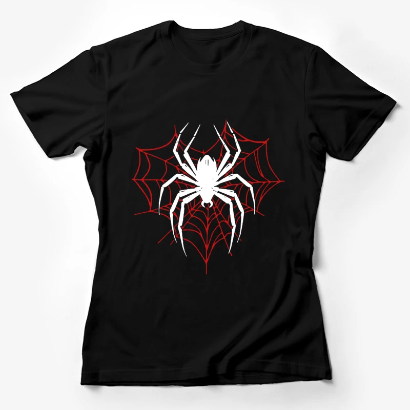 Spinne mit rotem Netz Damen T-Shirt