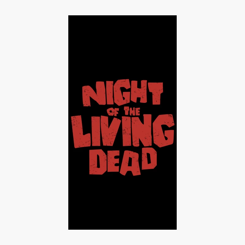 Iconic Horror Typography: Night of the Living Dead iPhone Case