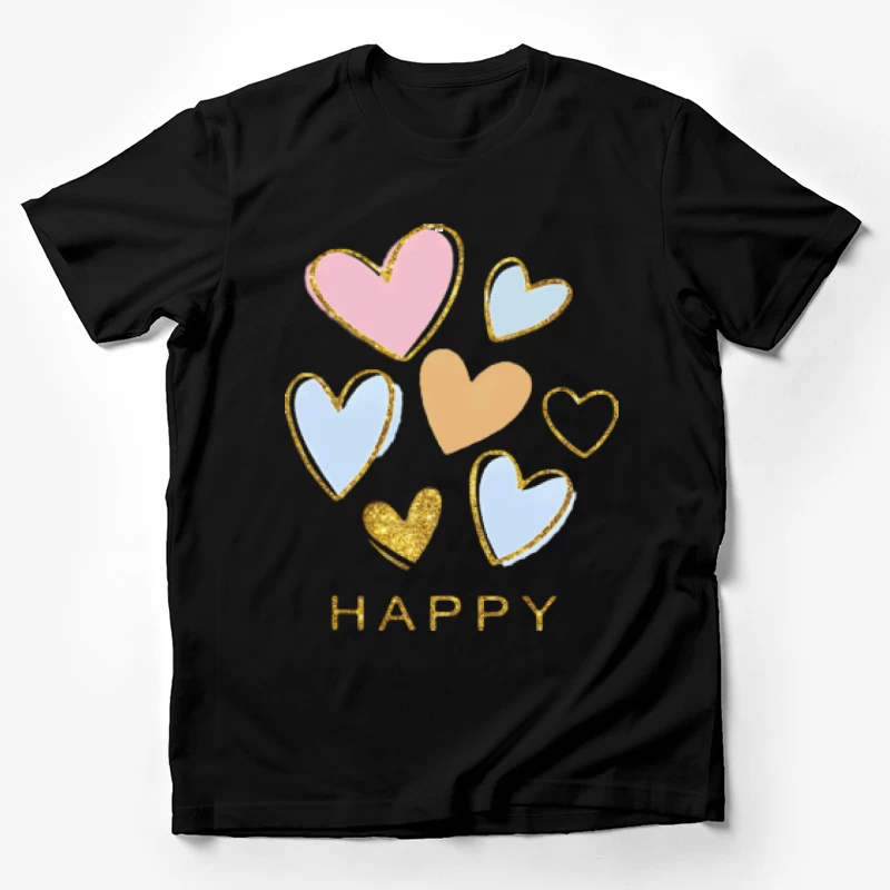Glücklicher Herzregen Herren T-Shirt