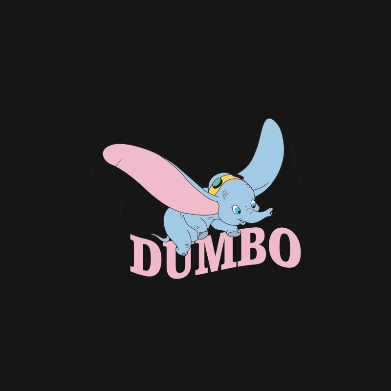 Fliegender Dumbo Elefant Herren Langarm T-Shirt