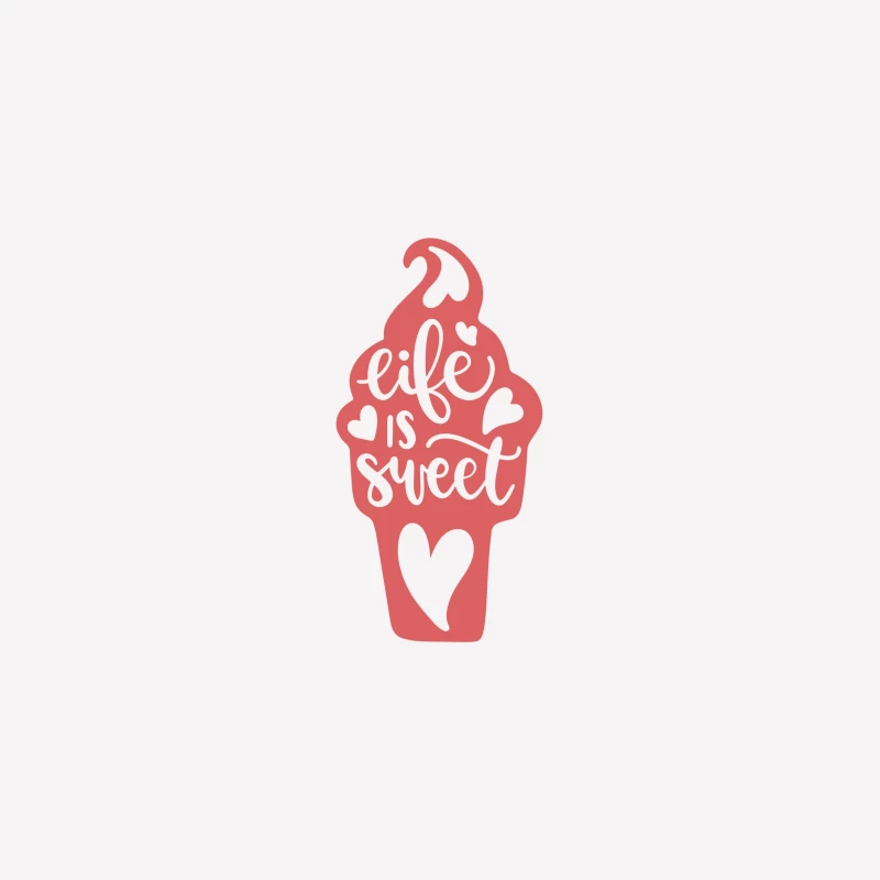 La vie est douce avec une glace Femme T-Shirt
