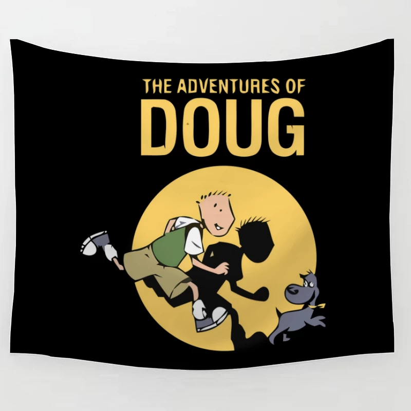 The Adventures of Doug - Classic 90s Animated Series Logo Tapestry