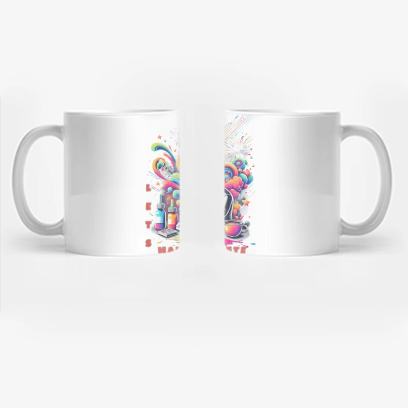 Psychedelic Chef's Culinary Creation Explosion Coffee Mug