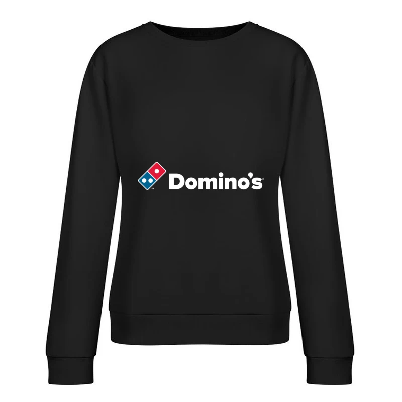 Domino's Pizza Minimalist Brand Logo Female Pullover Sweatshirt