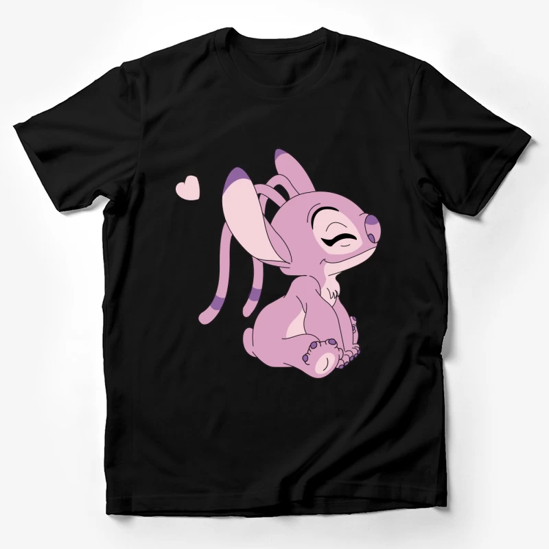 Niedliche rosa Kreatur mit Herz Herren T-Shirt