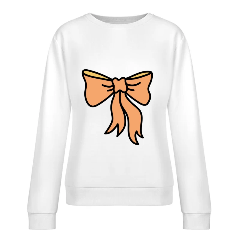 Noeud décoratif élégant Femme Sweat-shirt à enfiler