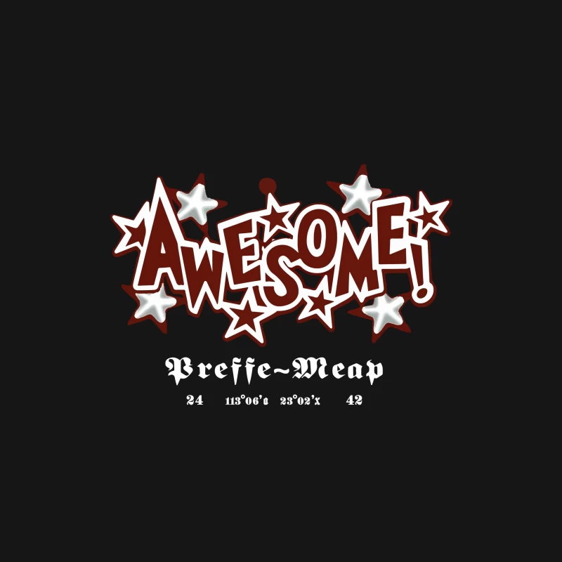 Fantastisches Design mit Sternen und Text Herren T-Shirt