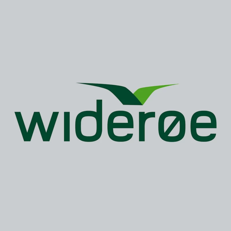 Wideroe Airlines Green Bird Logo Design Baseball Cap