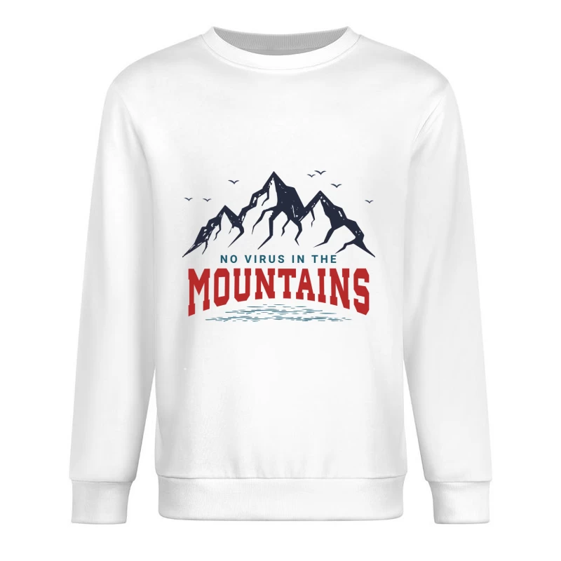 Keine Viren in den Bergen Herren Pullover Sweatshirt