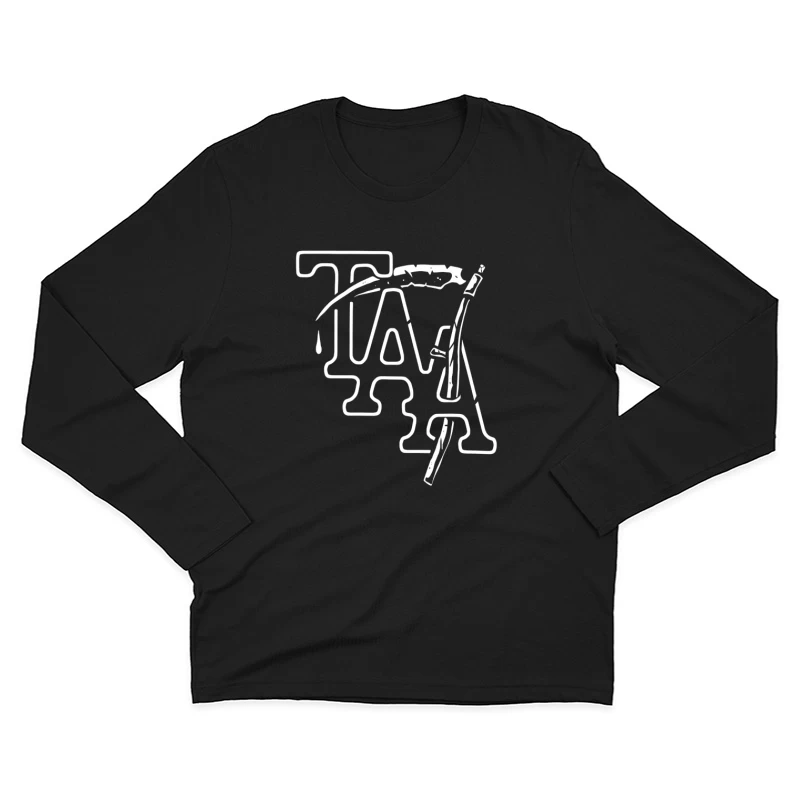 The Amity Affliction White Logo Male Long Sleeve T-Shirt