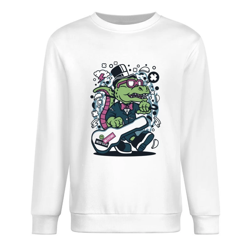 Crocodile rock star élégant Homme Sweat-shirt à enfiler
