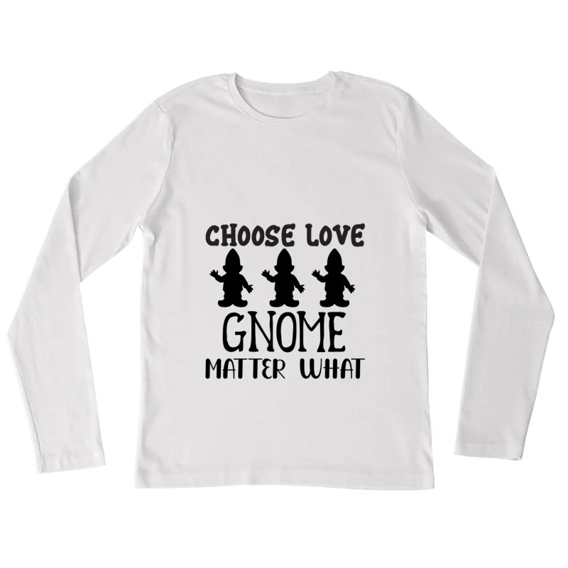 Message Inspirant sur l'Amour Femme Manches Longues T-Shirt