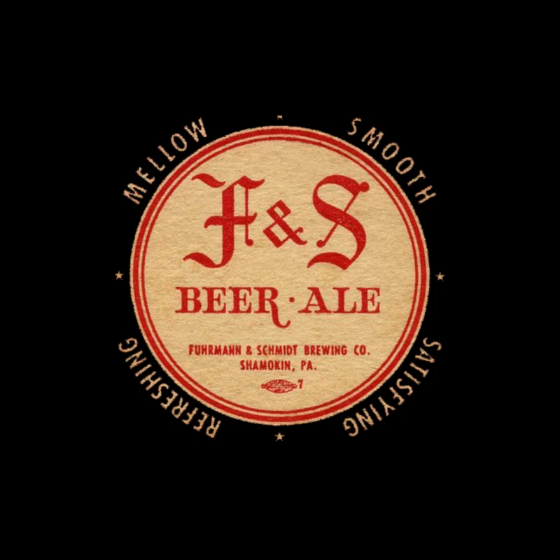 F and S Beer Ale Throw Pillow