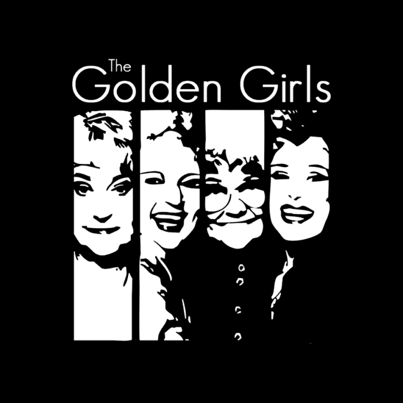 Minimalist Line Art of The Golden Girls TV Show Pin