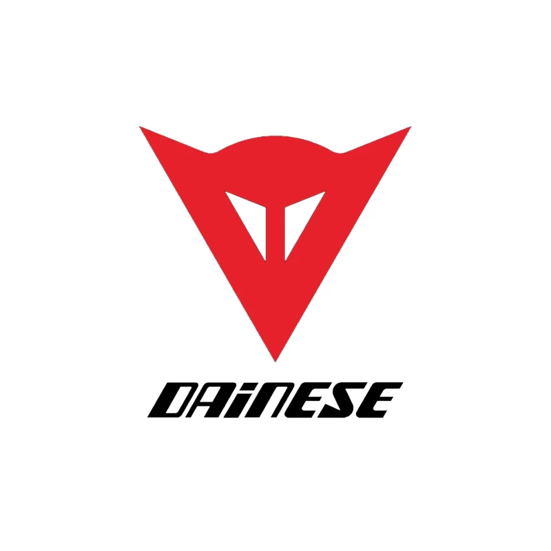 Dainese Motorcycle Gear Brand Logo in Red Mouse Pad